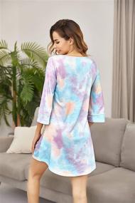 img 1 attached to 👚 Women's Sleeve Lounge Sleepwear by Ekouaer – Enhancing Women's Clothing