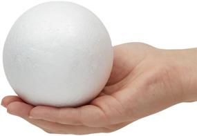 img 2 attached to 🎨 12 Pack of 4 Inch Polystyrene White Foam Balls – Ideal for DIY Crafts, Art, School Supplies, and Decorations