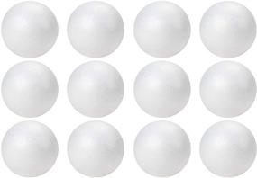 img 4 attached to 🎨 12 Pack of 4 Inch Polystyrene White Foam Balls – Ideal for DIY Crafts, Art, School Supplies, and Decorations