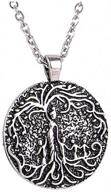 🌳 xileg women's family tree of life pendant necklace - disc pendant with mom and several children - perfect mothers day gift for women logo