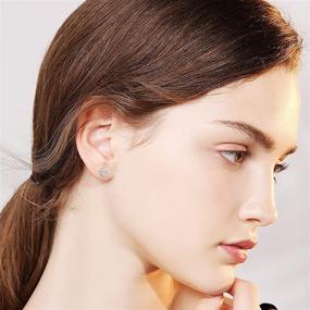 img 1 attached to 🌙 Sterling Crescent Earrings - Hypoallergenic Jewelry for Sensitive Girls