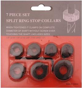 img 1 attached to Big Horn Split Ring Stop Collar: 7-Piece Set for Improved Precision and Safety