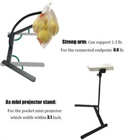 img 2 attached to 📱 15 Inch Short Gooseneck Phone Stand for Overhead Recording, Tripod for Kitchen, Phone Mount for Family with Pets or Children