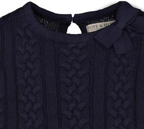 img 3 attached to 🎀 Adorable Hope Henry Girls Detail Sweater: Perfect for Girls' Clothing