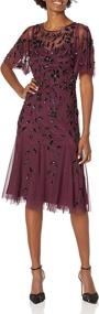 img 4 attached to Adrianna Papell Womens Beaded Cassis