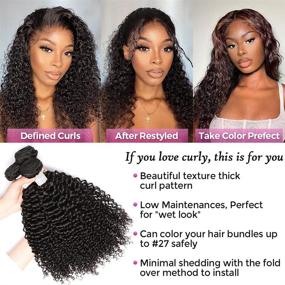 img 1 attached to Brazilian Bundles Closure Unprocessed Extensions Hair Care in Hair Extensions, Wigs & Accessories