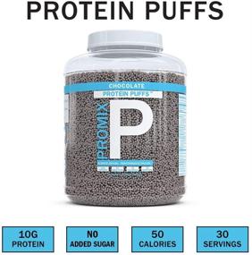 img 1 attached to ProMix Grass-Fed Whey Protein Isolate Puffs - 30 Servings, 10g Protein, 50 Calories per Serving, Healthy High Protein Crisps, Low Sugar (Chocolate)