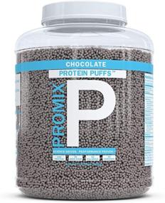 img 4 attached to ProMix Grass-Fed Whey Protein Isolate Puffs - 30 Servings, 10g Protein, 50 Calories per Serving, Healthy High Protein Crisps, Low Sugar (Chocolate)