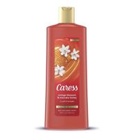 🍊 caress body wash: orange blossom & manuka honey 18 oz - nourishing and refreshing shower gel logo
