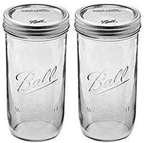 img 4 attached to 🏺 Clear Ball 24 oz Jar with Wide Mouth - Pack of 2, 24 Ounce for Generous Storage