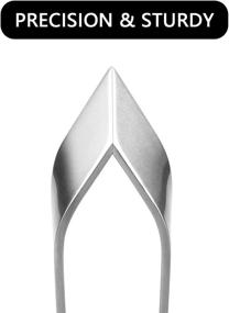 img 1 attached to Stainless Steel Fish Bone Tweezers - 🐟 Flat and Slant Pliers Remover Tool (4.6 inches)