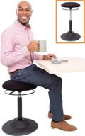 💺 enhance your workstation with stand steady active motion stool - ergonomic tilting desk chair for ultimate comfort and productivity in home and office spaces (black) logo