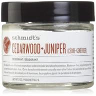 🌲 schmidt's natural deodorant, cedarwood & juniper - 2oz | effective odor protection logo