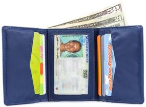 img 3 attached to 👔 Big Skinny Tri Fold Wallet: The Ultimate Organizer for Men's Accessories, Wallets, Card Cases & Money