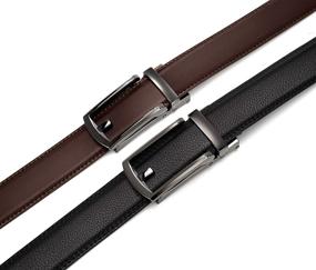 img 1 attached to Ratchet Click Comfort Adjustable Buckle Men's Accessories and Belts