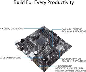 img 2 attached to 🖥️ Материнская плата ASUS Prime B550M-K Micro-ATX - AMD AM4 Zen 3 Ryzen 5000 и 3-го поколения Ryzen, PCIe 4.0, ECC память, 1 Гб LAN, Dual M.2, USB 3.2 Gen 2 Type-A, HDMI 2.1 4K@60Гц, DVI, D-Sub (Серебристый)