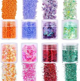 img 2 attached to 🎨 SGHUO 2 Pack 30PCS 5D Diamond Painting Storage Containers - Portable Plastic Bead Cases with Lids for DIY Art Crafts, Seeds, Beads, Sewing, Cosmetic, Nail Glitter Powder