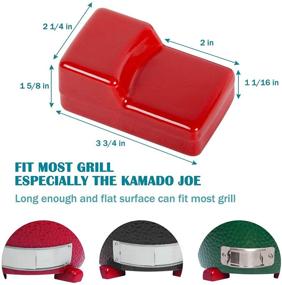 img 3 attached to 🔥 Enhance Your Kamado Joe Experience with KAMaster Ceramic Grill Feet Shoes - Set of 3 for Extra Elevation and Stability on BBQ Grill Table - Perfect for Kamado Joe Classic, Big Joe, Primo, and Big Green Egg Charcoal Grills - Ideal for Outdoor and Garden Cooking