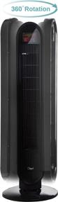 img 3 attached to 🌬️ Ozeri 360 Oscillation, Micro-Blade Noise Reduction Technology Tower Fan: The Ultimate Cooling Solution in Sleek Black Design