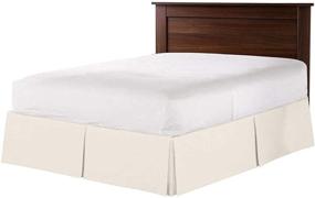 img 2 attached to 💵 Dollar Beddings Queen Bedskirt with 16 Inch Drop (60X80 Queen Size, Ivory) - Enhancing SEO