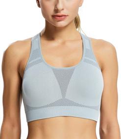 img 3 attached to Women Padded Sports Bras Pack Women's Clothing and Lingerie, Sleep & Lounge