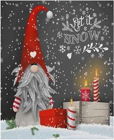 img 4 attached to 🎨 Christmas Gnomes Paint by Numbers DIY Painting Kit - Acrylic Paint by Numbers for Adults and Kids - Home Wall Living Room Bedroom Decor - Gnome Tomte Santa Claus - Kimily DIY