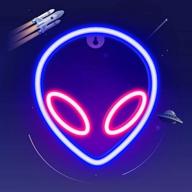 👽 neon signs by ifreelife - alien neon lights for aesthetic room decor, wall decor led sign for game room, cool stuff for teen space, trendy home decoration - ideal for man cave логотип