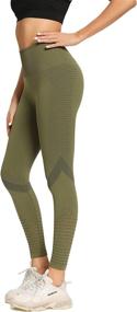 img 2 attached to 🩲 Redqenting High Waisted Leggings: Sweat Proof Tummy Control Tights for Women's Workout & Yoga Sessions