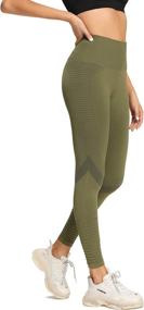 img 3 attached to 🩲 Redqenting High Waisted Leggings: Sweat Proof Tummy Control Tights for Women's Workout & Yoga Sessions