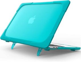 img 4 attached to BATYUE MacBook Air 13 Inch Case 2020 - M1 A2337/A2179/A1932 [Heavy Duty] [Dual Layers] Soft Touch Hard Case with TPU Bumper - Apple MacBook Air 13 Inch (Light Blue)