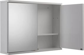 img 2 attached to 🚪 Croydex WC257022AZ White Simplicity MDF Double Door Cabinet: Sleek Storage Solution for Bathrooms