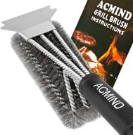 acmind stainless bristles barbecue effective logo