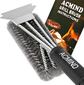 img 4 attached to Acmind Stainless Bristles Barbecue Effective