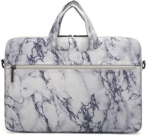 img 3 attached to 🎒 Canvaslife Marble Pattern Laptop Shoulder Messenger Bag Case Sleeve for 11 Inch 12 Inch 13 Inch Laptops and 11/12/ 13" devices