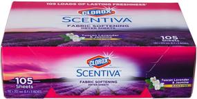 img 1 attached to 🌾 Clorox Scentiva Fabric Softening Dryer Sheets: Tuscan Lavender & Jasmine Scent, 105 Count – for Fresh & Clean Clothes