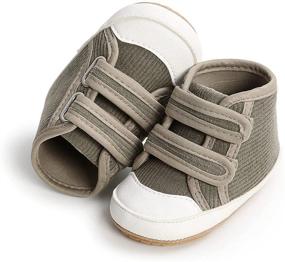 img 1 attached to 👟 Perfecting Little Steps: COSANKIM High Top Toddler Prewalker Boys' Sneakers