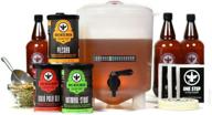 brewdemon craft beer kit with bottles - conical fermenter for sediment-free and delicious homebrewed beer - 1 gallon pilsner, stout, and ipa logo