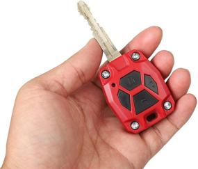 img 1 attached to Чехол-брелок JeCar Red Key Fob для Toyota 4Runner 2010-2019: идеальная защита для ключа вашего автомобиля!