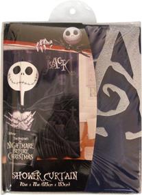 img 1 attached to 🌙 Disney Nightmare Before Christmas Moonlight Madness Shower Curtain by Jay Franco