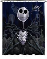 🌙 disney nightmare before christmas moonlight madness shower curtain by jay franco logo