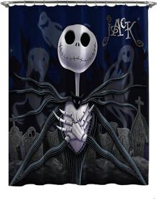 img 3 attached to 🌙 Disney Nightmare Before Christmas Moonlight Madness Shower Curtain by Jay Franco