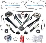 🔧 bettercloud vvt timing chain kit with camshaft phasers for 04-08 ford 5.4l, including water pump, timing cover gasket set, and pair of vct camshaft timing solenoid valves logo