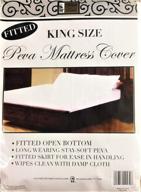 🛏️ advanced peva fitted mattress cover protector: waterproof, dust-free bed sheet for king-sized beds logo