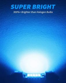 img 3 attached to Светодиодная лампа Yorkim DE3022 Ice Blue 31 мм Светодиодная лампа Festoon Super Bright CANBUS 10-SMD 4014 Чипсеты