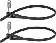 🔒 hiplok bike lock's z lok armoured security tie & bike, twin black pack: ultimate protection for your bike logo