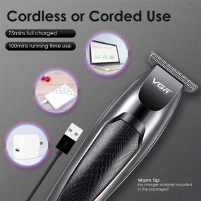 img 1 attached to Professional Cordless Hair Clippers for Men | Rechargeable Grooming Kit with Stainless T-Blade Trimmer | Barbers Haircut and Beard Trimmer | Electric Clippers for Stylists