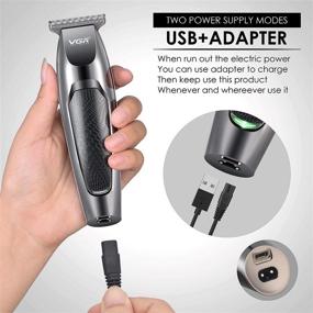 img 2 attached to Professional Cordless Hair Clippers for Men | Rechargeable Grooming Kit with Stainless T-Blade Trimmer | Barbers Haircut and Beard Trimmer | Electric Clippers for Stylists