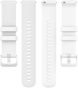 img 2 attached to FitTurn Soft Silicone Watch Band for Garmin Approach S40/S42 - Replacement Strap with Colourful Durable Design and Breathable Wristband - Ideal Smartwatch Accessory for Approach S42/S40/S12