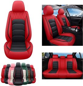 img 4 attached to SOGLOTY Leatherette Automotive Waterproof Compatible Interior Accessories