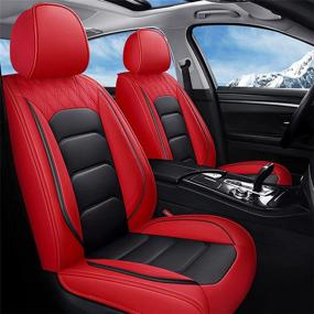 img 3 attached to SOGLOTY Leatherette Automotive Waterproof Compatible Interior Accessories